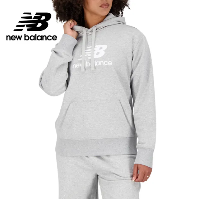 【NEW BALANCE】NB 連帽長袖上衣_女裝_灰色_WT31533AG(美版 版型偏大)