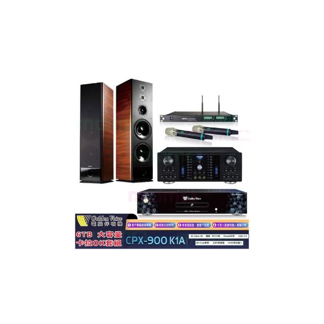 【金嗓】CPX-900 K1A+FNSD A-380N+ACT-8299PRO++TDF K-105(6TB點歌機+綜合擴大機+無線麥克風+落地式喇叭)