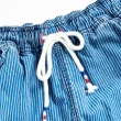 【EDWIN】江戶勝 男裝  大漁系列 抽繩條紋錐形休閒褲(拔淺藍)