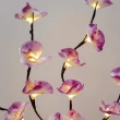 【NEXTdeal】LED 仿蘭花燈-紫色(室內佈置 蝴蝶蘭 農曆 新年 盆栽 蘭花 招財旺運程)