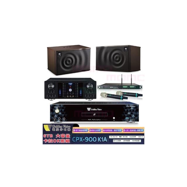 【金嗓】K1A+FNSD A-380N+ACT-8299PRO++JBL MK10(6TB點歌機+卡拉OK擴大機+無線麥克風+卡拉OK 懸吊式喇叭)