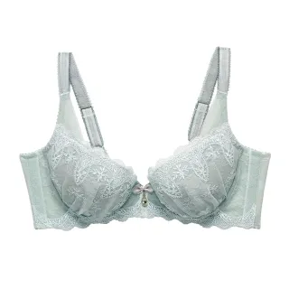 【SAVVY 莎薇】魔力推推 BC90.D-F罩杯內衣 高脅設計-防止副乳-AB4628F5(尤加利葉灰)