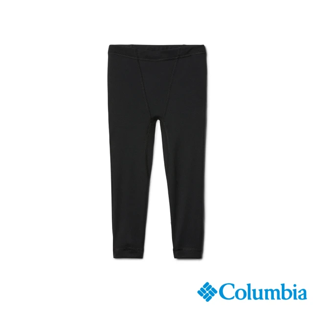 【Columbia 哥倫比亞】童款-Omni-Heat保暖快排內著長褲-黑色(UAY80350BK / 2022年秋冬)