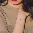 【Olivia Yao Jewellery】2 月雙魚座紫水晶鋯鑽字母珍珠手鍊(生日石系列)