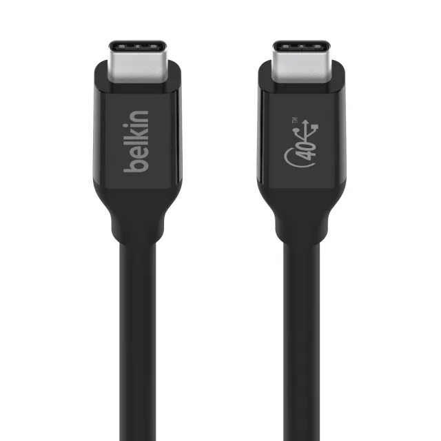 【BELKIN】Type-C to Type-C 0.8M USB 4 100W傳輸線-黑