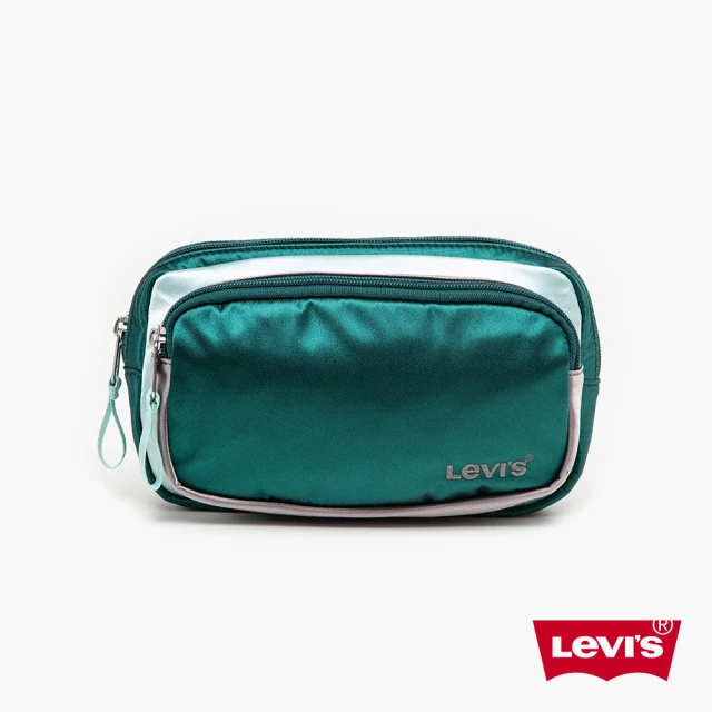 【LEVIS 官方旗艦】男女同款 緞面方包 / 精工刺繡Logo 熱賣單品 D7575-0006