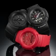 【CASIO 卡西歐】G-SHOCK 復刻經典ONE TONE系列雙顯手錶(AW-500BB-4E)