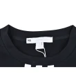 【Y-3 山本耀司】Y-3 20週年紀念款白字LOGO條紋設計純棉短袖T恤(平輸品/男款/黑)