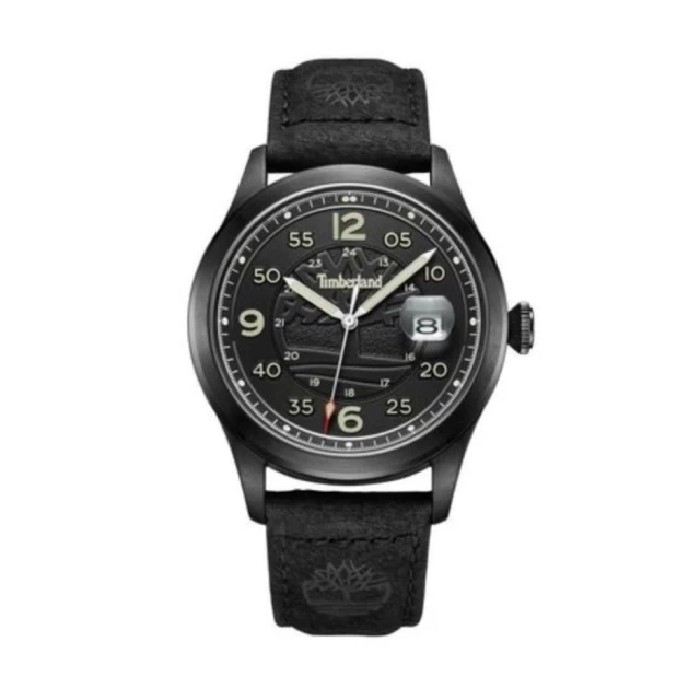 【Timberland】天柏嵐 CORNWALL系列 經典復刻腕錶皮帶-黑/黑42mm(TDWGB2237501)