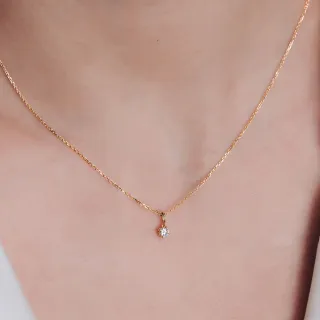 【Olivia Yao Jewellery】18K最高成色F級15分淨白無暇圓鑽項鍊 18K金項鍊 鑽石項鍊(Haute Collection)