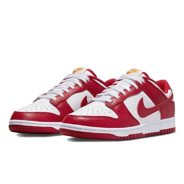 NIKE 耐吉】Nike Dunk Low Gym Red 紅白大學紅男款(DD1391-602) - momo