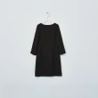 【MASTINA】釦飾正裝-女長袖洋裝 素面 黑(黑色/版型適中)