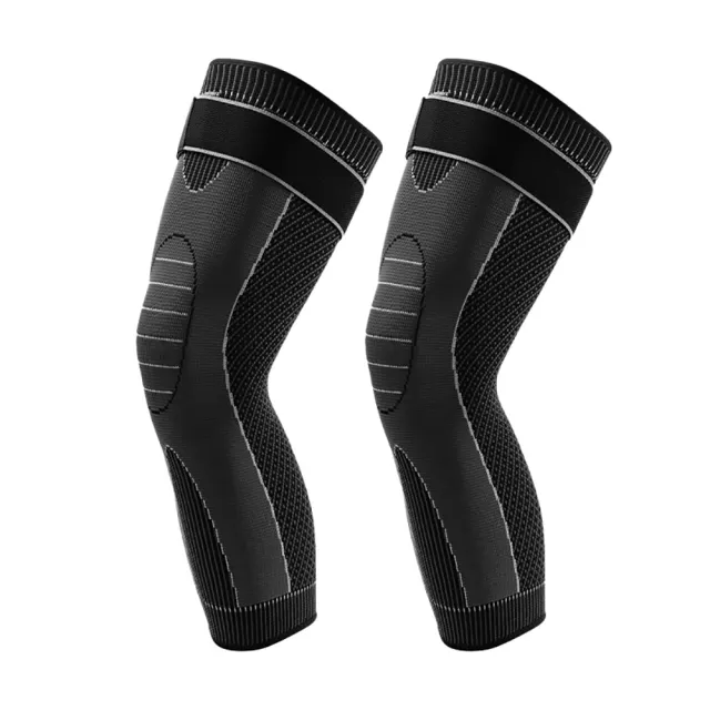 【EZlife】加長款綁帶加固運動護膝(1雙組)