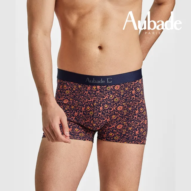 【Aubade】長版頂級莫代爾棉 彈性四角男褲 平口褲(波西米亞-2221)
