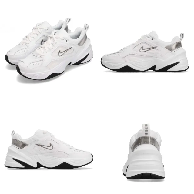 【NIKE 耐吉】休閒鞋 Wmns M2K Tekno 白 灰 銀 小白鞋 復古 女鞋 老爹鞋(BQ3378-100)