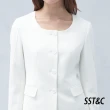 【SST&C 最後65折】白色圓領造型西裝外套7162210002