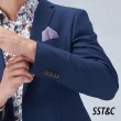 【SST&C 最後65折】海軍藍格紋修身西裝外套0112210006