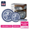 【英國CHURCHiLL邱吉爾】Blue willow經典柳樹12件餐盤組(經典藍瓷4人份餐盤)