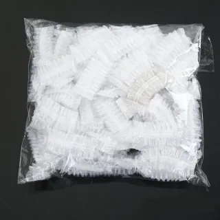 【MyDuck】100個 一次性防水耳套 即棄耳罩(染髮美容洗澡護耳 浴室 浴帽 浴衣 方便 中耳發炎 洗頭防水)