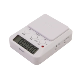 【DRETEC】學習用多功能時間管理計時器-199時59分-白色(T-580WT)