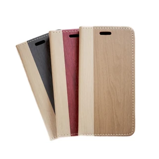 【CHIUCHIU】Apple iPhone 14 Plus（6.7吋）木紋側掀式可插卡保護皮套