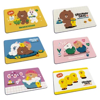 【SONA森那家居】LINE FRIENDS 軟式珪藻土吸水地墊 踏墊(60x40x0.5cm 熊大 莎莉 地墊 防潮)