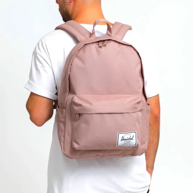 【Herschel】Classic XL 特大 乾燥玫瑰 粉色 帆布 防潑水 放水壺 大容量 書包 女生 背包 後背包
