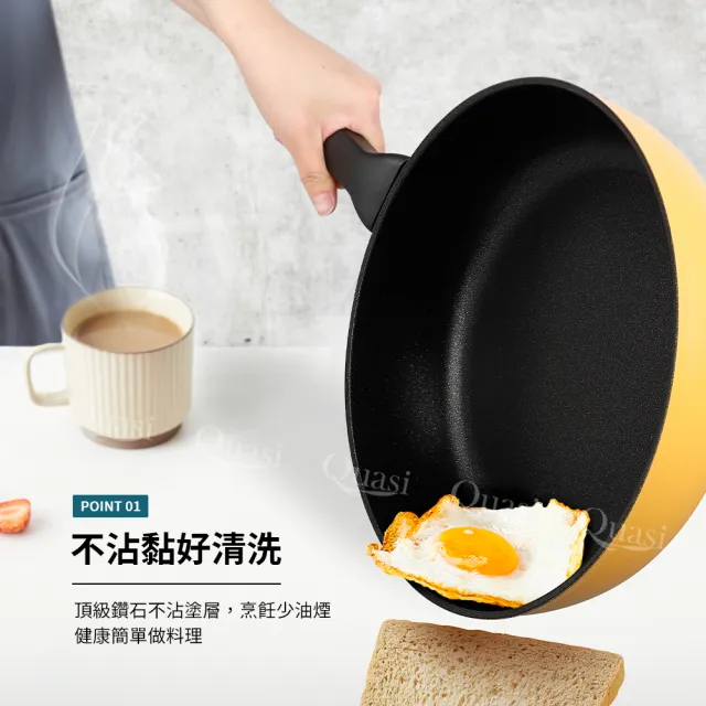 【Omehrzer 歐梅樂】義大利歐梅樂平煎鍋28cm(適用電磁爐)