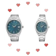 【SEIKO 精工】CS系列  藍綠色 優雅經典腕錶/SK027(SUR531P1 / 6N22-00K0U)