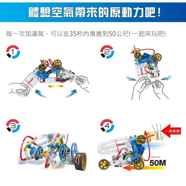 【Pro’sKit 寶工】科學玩具空氣動力引擎車(原廠授權經銷 STEAM創客/教育科學)