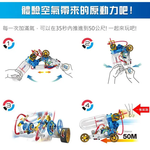 【Pro’sKit 寶工】科學玩具空氣動力引擎車(原廠授權經銷 STEAM創客/教育科學)