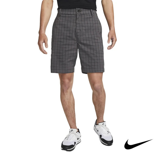 NIKE 耐吉 DRI-FIT UV CHINO PLD SHORT 男士 高爾夫球短褲 黑色格紋