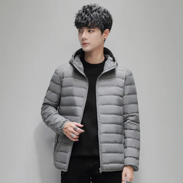 【巴黎精品】現貨+預購 真羽絨衣90%白鴨絨羽絨大衣羽絨外套(時尚素色帥氣保暖防寒男外套3款v1as20)