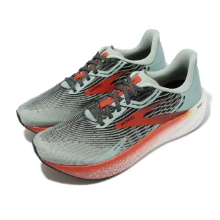 【BROOKS】慢跑鞋 Hyperion Max 男鞋 綠 橘 輕量 透氣 回彈 緩震 運動鞋 推進加速象限(1103901D426)