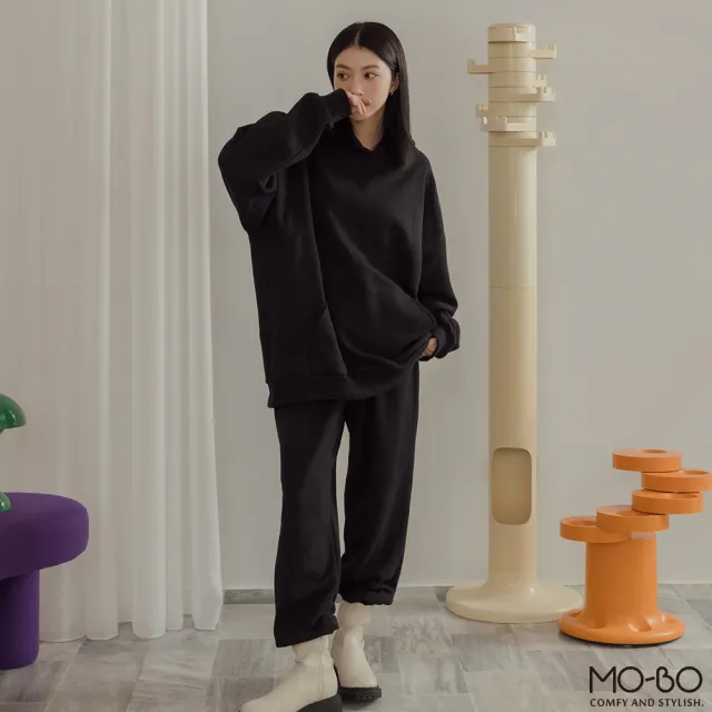 【MO-BO】MIT質感厚磅內刷毛棉質長褲(褲子)