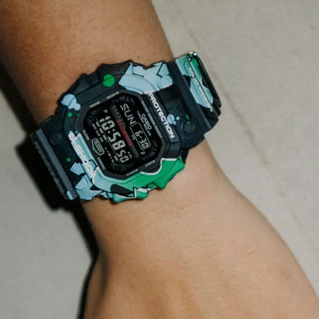 CASIO 卡西歐 G-SHOCK 塗鴉藝術 街頭原創 太陽能電力系列/53mm(GX-56SS-1)