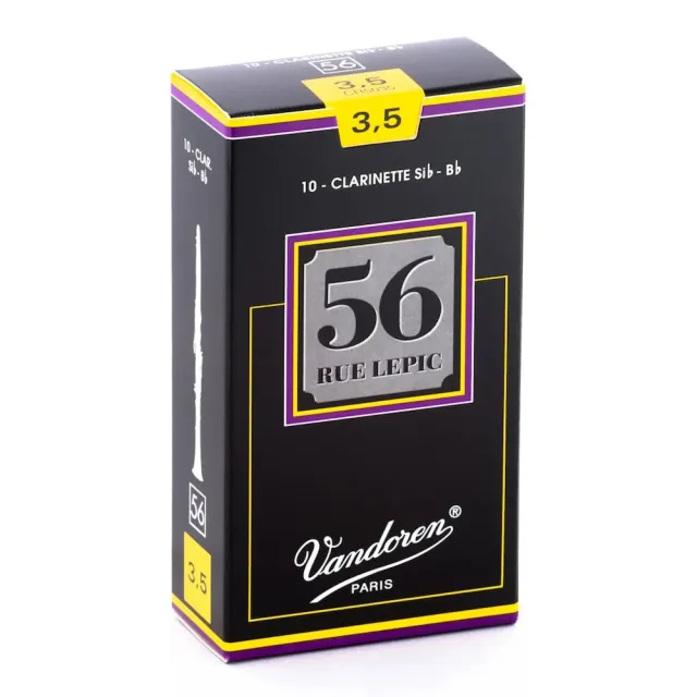 【Vandoren】CL-56 法國 Vandoren 豎笛竹片 黑盒 56系列 10片裝(Clarinet  REEDS 黑管竹片)