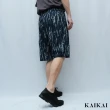 【KAI KAI】撕裂提花牛仔短褲(男款/女款 鬆緊褲腰牛仔短褲 街頭流行短褲)