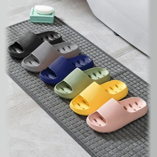 【DTW】加厚胖胖款排水彈力舒適拖鞋(浴室專用)