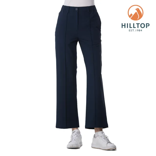 【Hilltop 山頂鳥】彈性長褲 女款 深藍|PH31XFO6ECE0