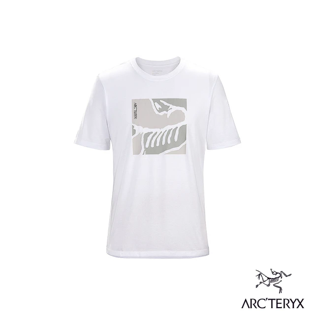 【Arcteryx 始祖鳥官方直營】男 LOGO 短袖休閒 Tee(白)