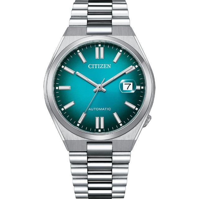 【CITIZEN 星辰】漸層湖水綠 青春撞色機械錶 618年中慶 推薦(NJ0151-88X)