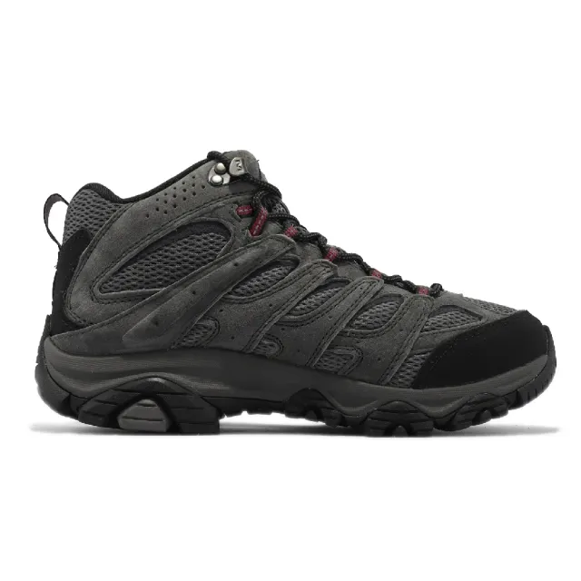 【MERRELL】登山鞋 Moab 3 Mid GTX Wide 寬楦 灰 黑 男鞋 防水 越野 郊山 戶外(ML035785W)