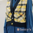 【betty’s 貝蒂思】格子背心牛仔襯衫(黃格子)