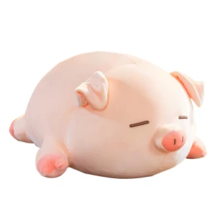 【ANTIAN】豬豬趴姿抱枕 趴趴豬柔軟玩偶 兒童睡覺公仔抱枕 60cm 生日禮物