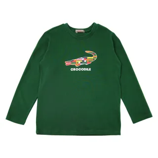 【Crocodile Junior 小鱷魚童裝】『小鱷魚童裝』經典鱷魚印圖T恤(U62415-04-小碼款)