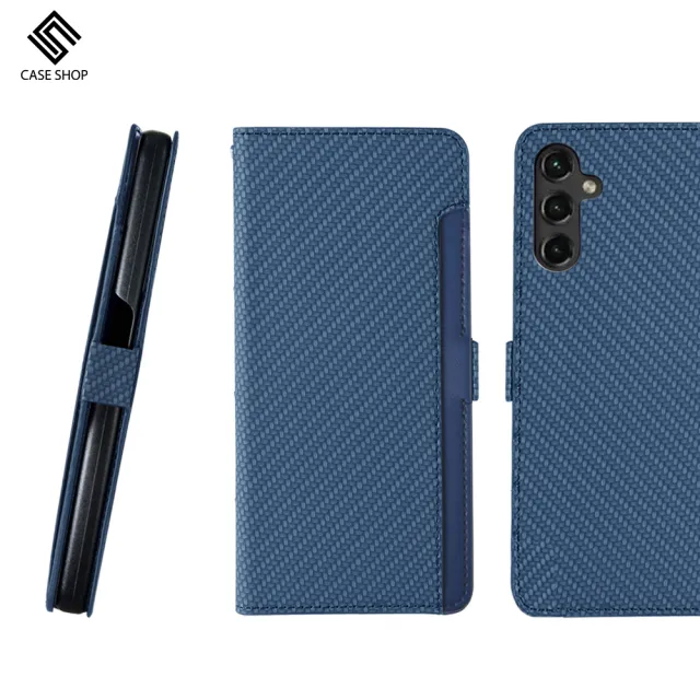 【CASE SHOP】Samsung A14 5G 前收納側掀皮套(隱藏收納功能)