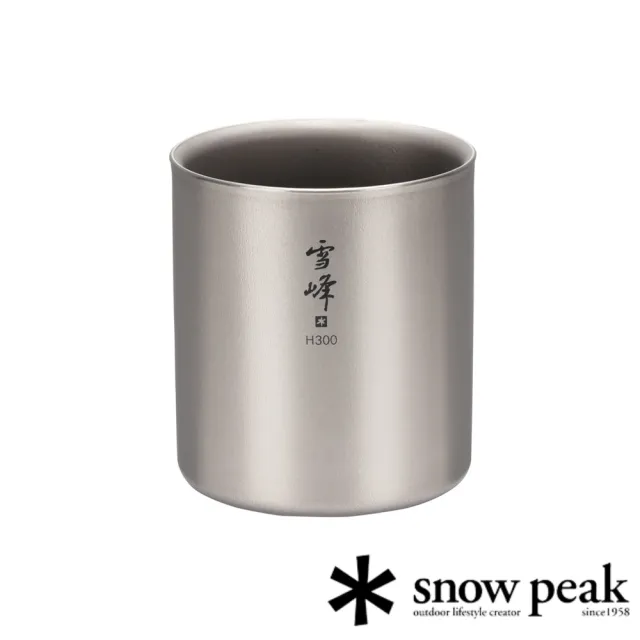 【Snow Peak】雪峰鈦雙層杯 300高型 TW-123(TW-123)