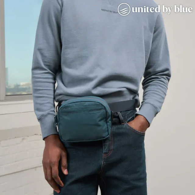 【United by Blue】輕量防潑水斜背包 Crossbody 814-159(腰包 腰臀包 側背包 肩背包 休閒 旅遊 旅行 撥水)