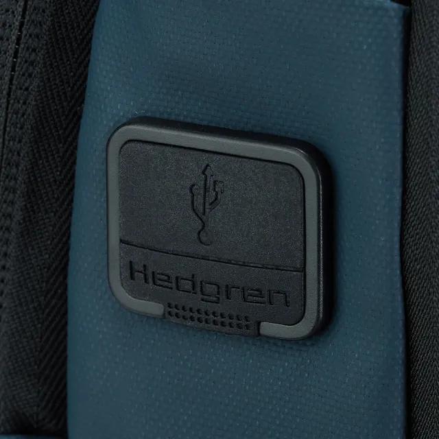 【Hedgren】COMMUTE系列 RFID防盜 15.6吋 三格層 附雨套 電腦後背包(城市藍)